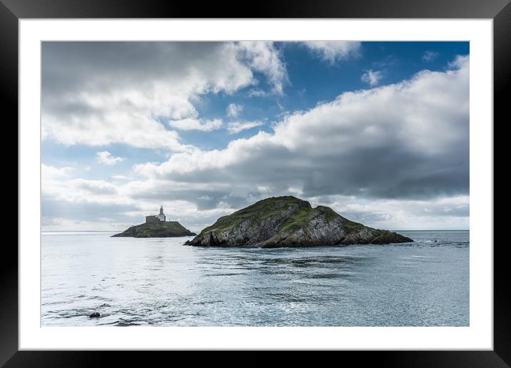 Mumbles Lighthouse 1 Framed Mounted Print by Steve Purnell