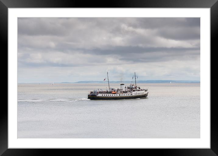 MV Balmoral In The Bristol Channel Framed Mounted Print by Steve Purnell