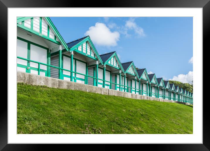 Beach Huts 1 Framed Mounted Print by Steve Purnell