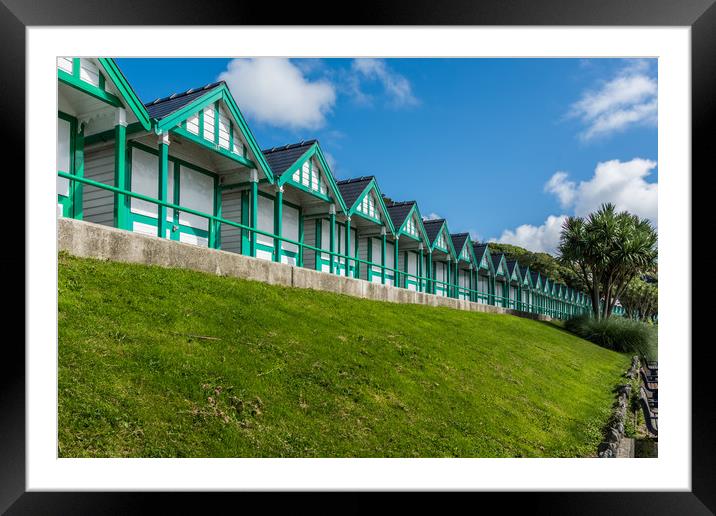 Beach Huts 2 Framed Mounted Print by Steve Purnell