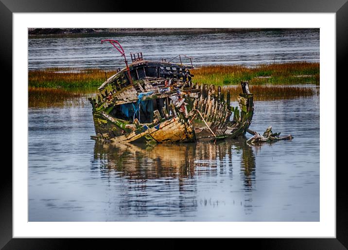 Barry Island Wrecks 1 Framed Mounted Print by Steve Purnell