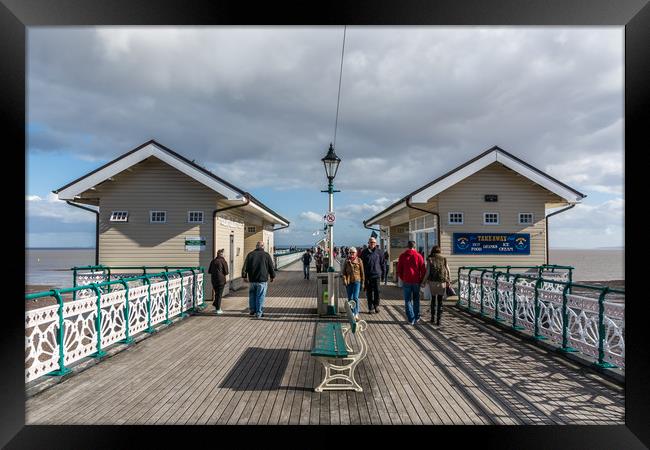 Busy On The Pier 2 Framed Print by Steve Purnell