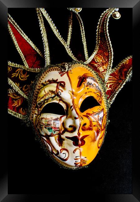 Venetian Mask 2 Framed Print by Steve Purnell