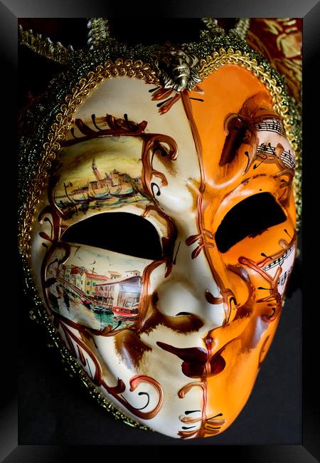 Venetian Mask 3 Framed Print by Steve Purnell