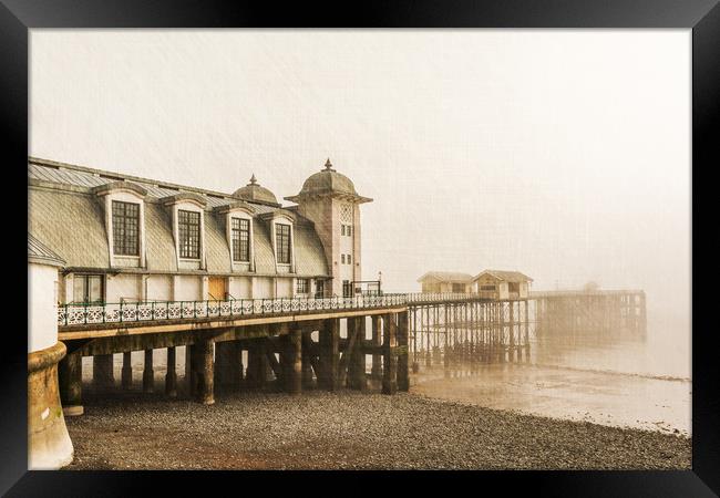 Disa pier ing Framed Print by Steve Purnell