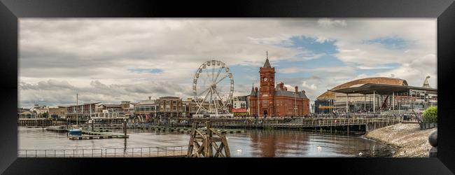 Panoramic Cardiff Bay 1 Framed Print by Steve Purnell