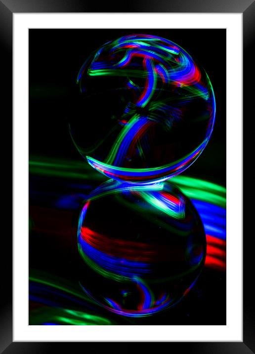 The Light Painter 16 Framed Mounted Print by Steve Purnell