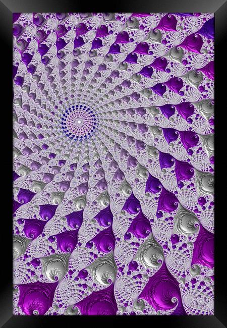 Tunnel Vision Purple Framed Print by Steve Purnell
