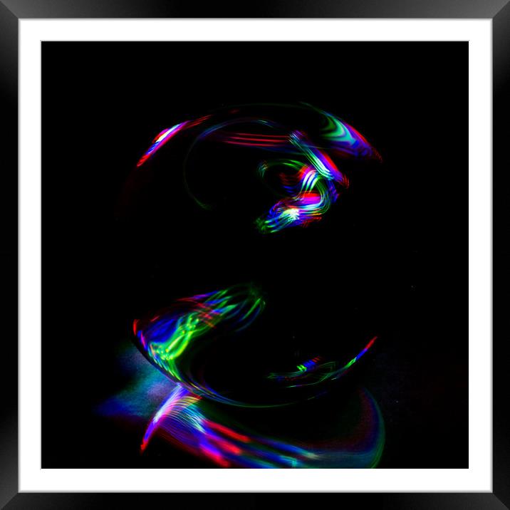 The Light Painter 30 Framed Mounted Print by Steve Purnell