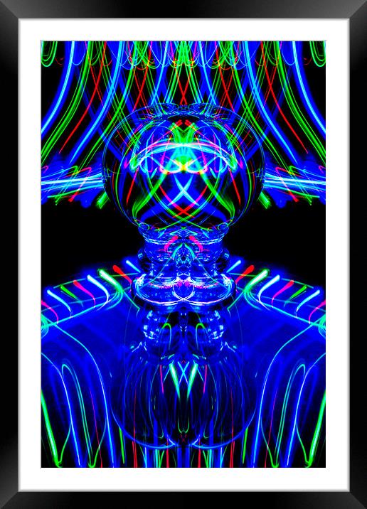 The Light Painter 59 Framed Mounted Print by Steve Purnell