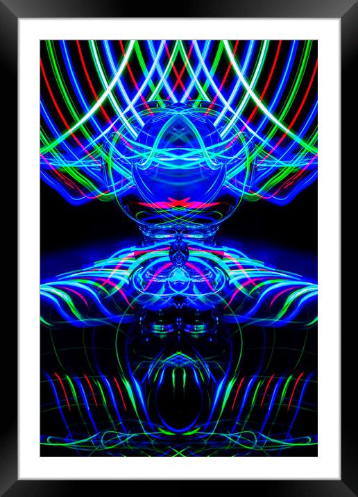 The Light Painter 61 Framed Mounted Print by Steve Purnell