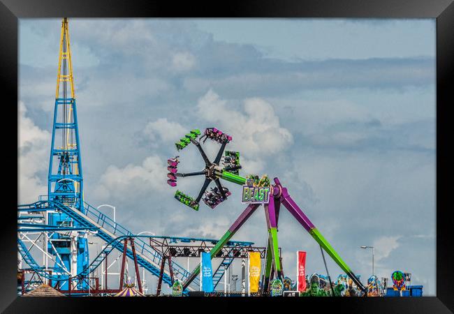 Rocking With The Beast 1 Framed Print by Steve Purnell