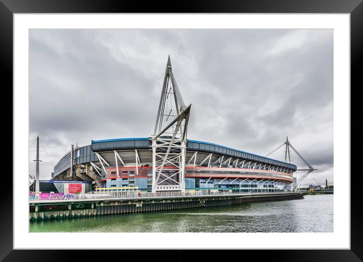 Principality Stadium North View Framed Mounted Print by Steve Purnell