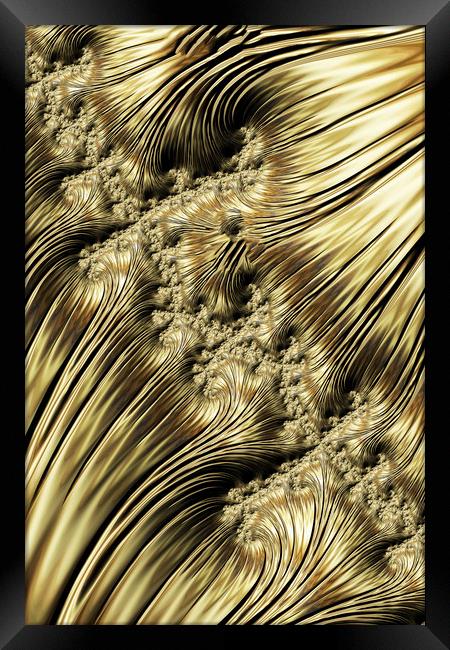 Golden Waves Framed Print by Steve Purnell