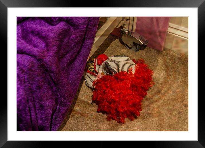 Coulrophobia Framed Mounted Print by Steve Purnell