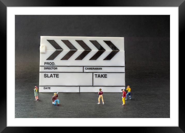 Lights Camera Action Framed Mounted Print by Steve Purnell