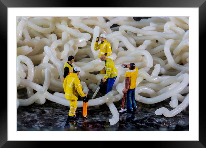 Inside The Noodle Factory Framed Mounted Print by Steve Purnell