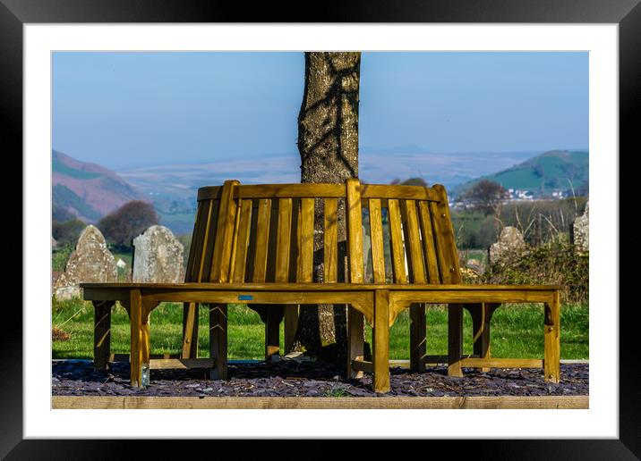 Peaceful Haven Under the Tree Framed Mounted Print by Steve Purnell