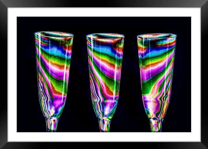 Electric Glasses Framed Mounted Print by Steve Purnell