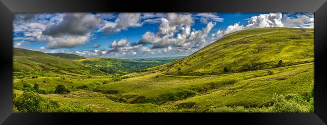 Brecon Beacons Panorama Framed Print by Steve Purnell