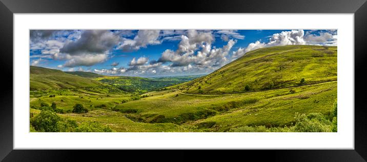 Brecon Beacons Panorama Framed Mounted Print by Steve Purnell