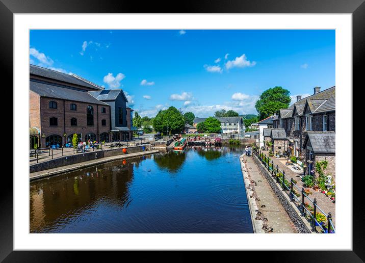 Brecon Canal Basin 2 Framed Mounted Print by Steve Purnell