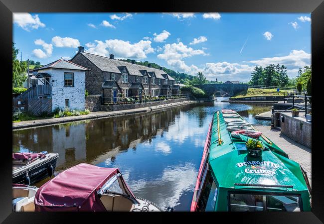 Brecon Canal Basin 5 Framed Print by Steve Purnell