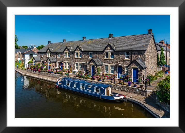 Glorious Brecon Canal Basin 1 Framed Mounted Print by Steve Purnell