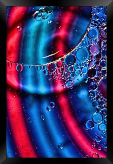 Oil On Water 9 Framed Print by Steve Purnell