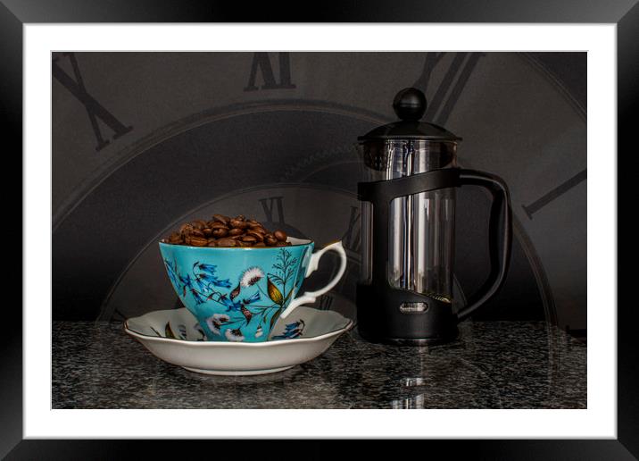 Coffee Time Framed Mounted Print by Steve Purnell