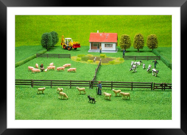 On The Farm Framed Mounted Print by Steve Purnell