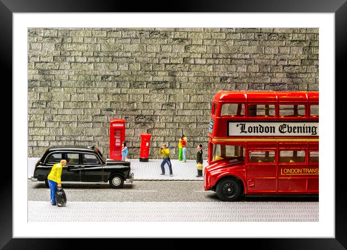 A Taste Of London Framed Mounted Print by Steve Purnell