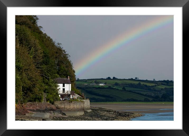 Dylans Rainbow Framed Mounted Print by Steve Purnell