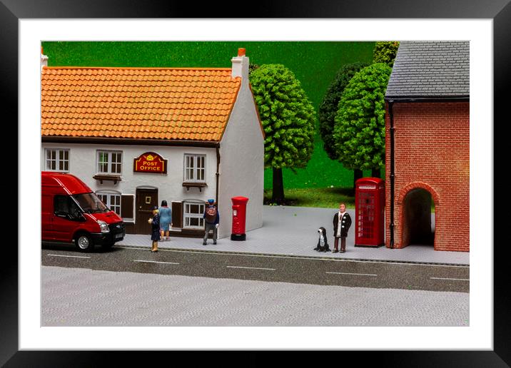 The Village Post Office Framed Mounted Print by Steve Purnell