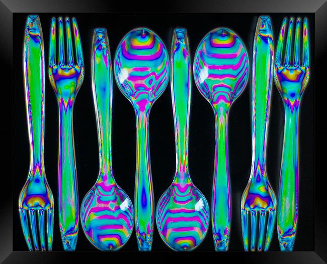 Forks n Spoons Framed Print by Steve Purnell