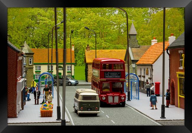 At The Bus Stop 3 Framed Print by Steve Purnell