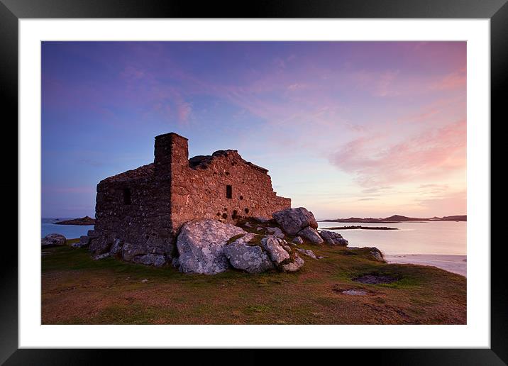Dawn Light On The Blockhouse. Framed Mounted Print by Andrew Wheatley