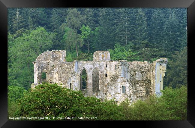 Old wardour castle Framed Print by andrew bowkett