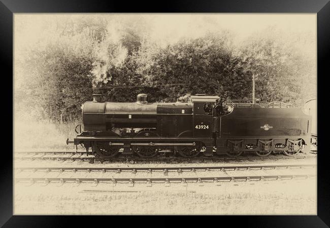 Steam Train No. 43924 Framed Print by Roger Green