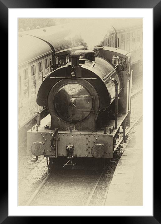 Steam Train Framed Mounted Print by Roger Green
