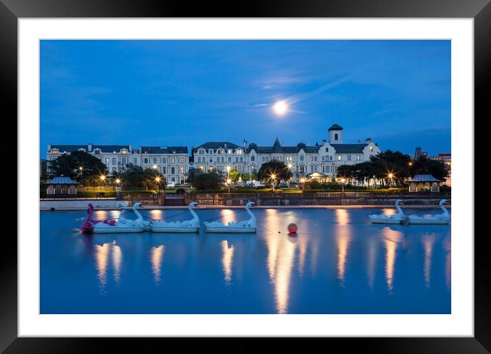 Southport at Dusk Framed Mounted Print by Roger Green