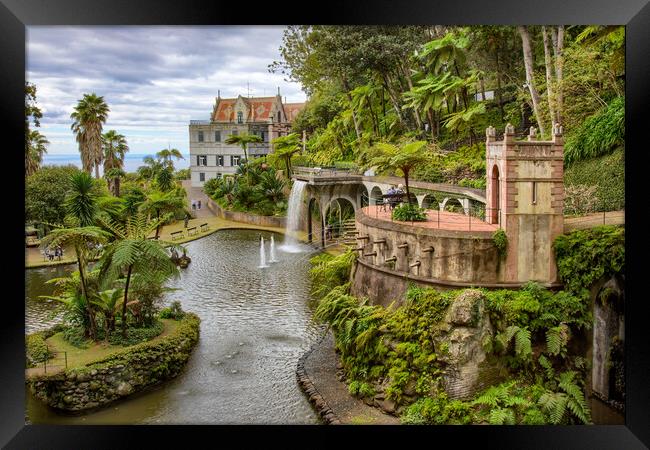 Monte Palace Tropical Garden in Madeira Framed Print by Roger Green