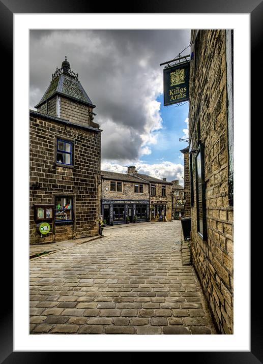 Haworth Village Framed Mounted Print by Roger Green