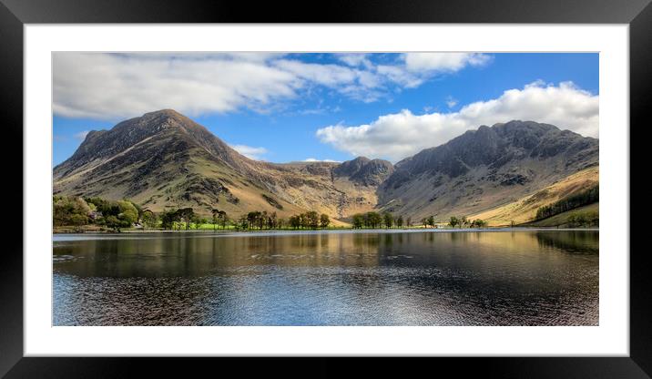 Looking Up Buttermere Framed Mounted Print by Roger Green