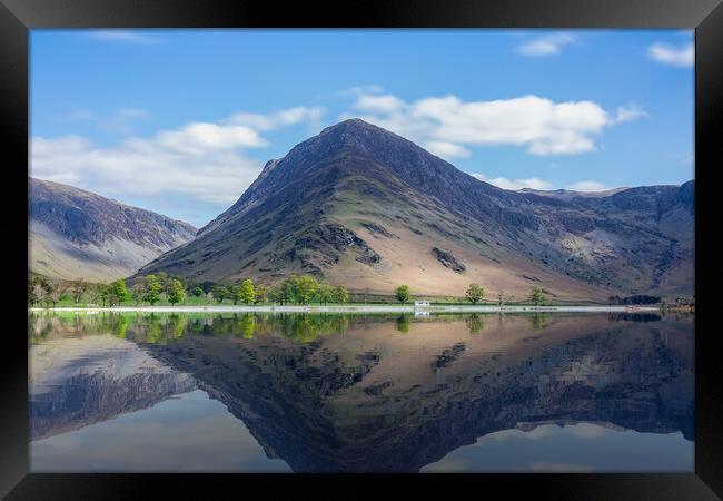 Looking Towards Fleetwith Pike on Buttermere Framed Print by Roger Green