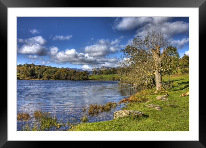 Loughrigg Tarn Framed Mounted Print by Roger Green