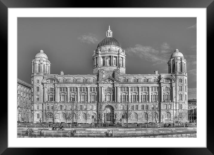 Port of Liverpool Building Framed Mounted Print by Roger Green