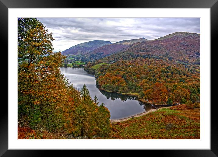 Overlooking Grasmere Framed Mounted Print by Roger Green