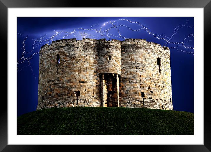 Cliffords Tower in York Framed Mounted Print by Roger Green