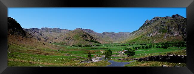 Langdale Pikes Framed Print by Roger Green